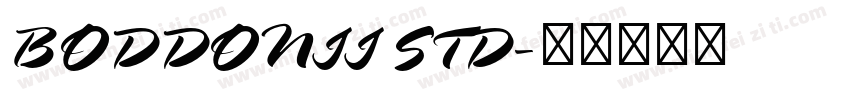 BODDONII STD字体转换